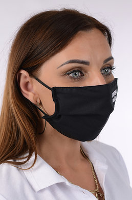 Antibakteriálne rúško so striebrom B03- BORTEX, slovenský výrobok, dvojvrstvové-1.vrstva(100%bavlna), 2.vrstva (100%polyester s iónmi striebra) s mestskou políciou-výšivka 024