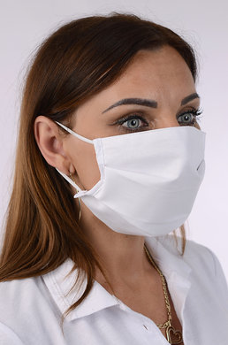 Rúško bavlnené na tvár B03-BORT (dvojvrstvové-100% bavlna) s potlačou-srdce 028 - VYROBENÉ NA SLOVENSKU