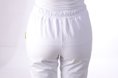 Tepláky Bortex 01 - biele -  VYROBENÉ NA SLOVENSKU