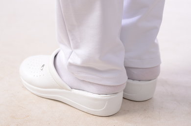 Tepláky Bortex 01 - biele -  VYROBENÉ NA SLOVENSKU