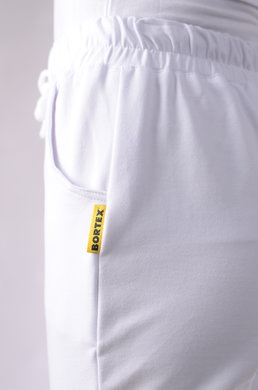 Tepláky Bortex 01 - biele -  VYROBENÉ NA SLOVENSKU