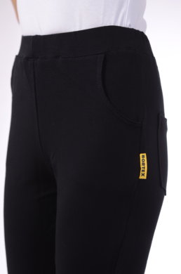 Tepláky Bortex 02 krátke - čierne - VYROBENÉ NA SLOVENSKU