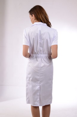 Šaty zdravotné BIBI (biele) VYROBENÉ NA SLOVENSKU