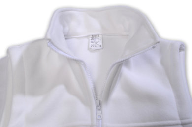 Mikina pracovná flisová POLAR (biela) VYROBENÉ NA SLOVENSKU