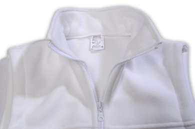 Mikina pracovná flisová POLAR  - biela - VYROBENÉ NA SLOVENSKU