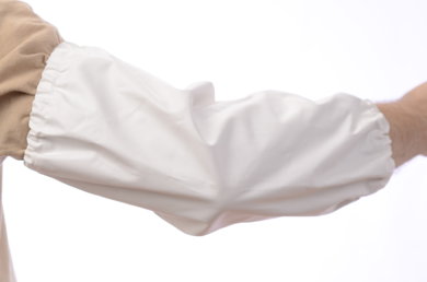 Rukávniky pogumované (biele) - cena za jeden kus - VYROBENÉ NA SLOVENSKU