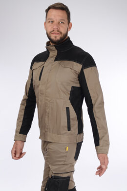 Monterková blúza ELIOT - béžovo - čierna - VYROBENÉ NA SLOVENSKU