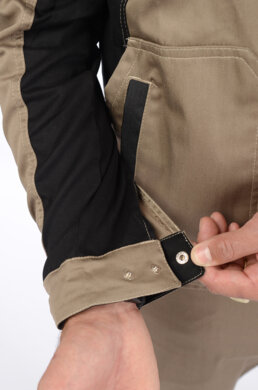 Monterková blúza ELIOT - béžovo - čierna - VYROBENÉ NA SLOVENSKU