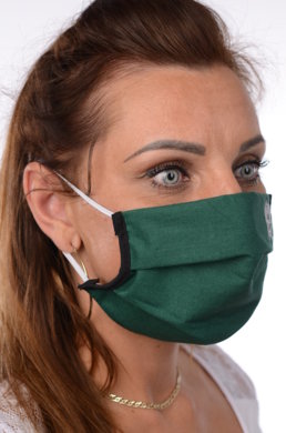 Rúško na tvár bavlnené B03-BORT.slovenský výrobok(dvojvrstvové-100% bavlna) s výšivkou ryba 042