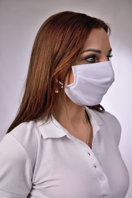 Rúško antibakteriálne na tvár B03-BORT, dvojvrstvové (vnútorná aj vonkajšia strana-100% polyester s iónmi striebra) 017 - VYROBENÉ NA SLOVENSKU