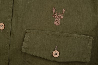 Košeľa s výšivkou jeleň