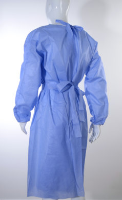 Jednorázový plášť s úpletom na rukávoch