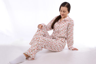 Flanelové pyžamo - dámske  - rôzne vzory -  VYROBENÉ NA SLOVENSKU