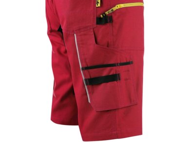 Kraťasy pánske CXS STRETCH - červeno-čierne