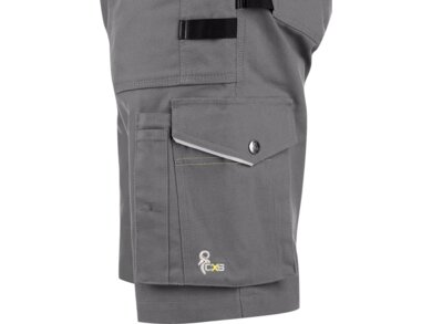 Kraťasy pánske CXS STRETCH - šedo-čierne