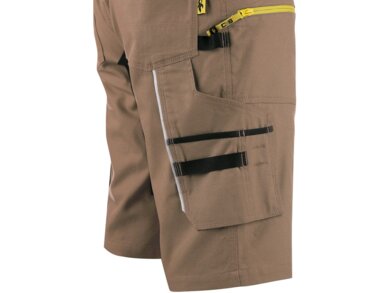 Kraťasy pánske CXS STRETCH - béžovo-čierne