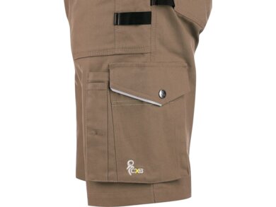 Kraťasy pánske CXS STRETCH - béžovo-čierne