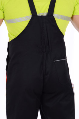 Nohavice trakové farebná kombinácia-pánske  (čierno-červené) výška 194  - VYROBENÉ NA SLOVENSKU