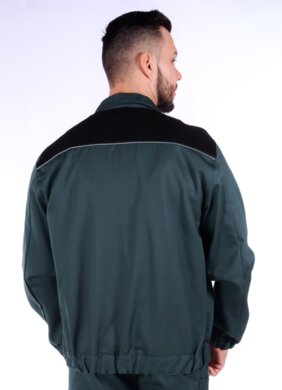 Blúza monterková pánska MULTI - farebná kombinácia (zeleno - čierna) výška 194- VYROBENÉ NA SLOVENSKU