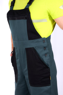 Nohavice trakové farebná kombinácia-pánske - zeleno-čierne - VYROBENÉ NA SLOVENSKU