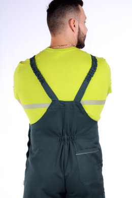 Nohavice trakové farebná kombinácia-pánske  (zeleno-čierne) výška 194  - VYROBENÉ NA SLOVENSKU