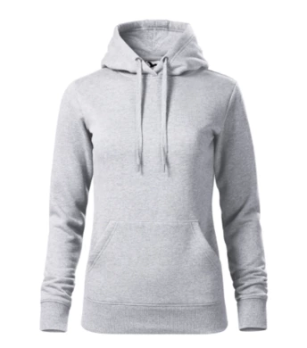 Mikina dámska MALFINI-CAPE (svetlosivý melír)