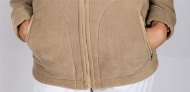 Mikina pracovná flisová POLAR - sv. hnedá - VYROBENÉ NA SLOVENSKU