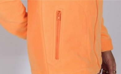 Mikina pracovná flisová POLAR - oranžová - VYROBENÉ NA SLOVENSKU