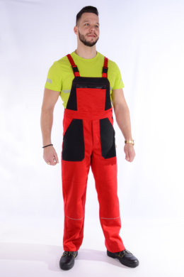 Súprava monterková pánska  MULTI,farebná kombinácia (červeno-čierne) v.182 - VYROBENÉ NA SLOVENSKU