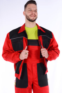 Súprava monterková pánska  MULTI,farebná kombinácia (červeno-čierne) v.182 - VYROBENÉ NA SLOVENSKU