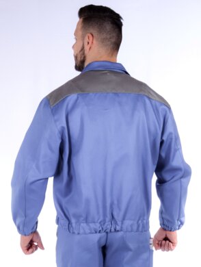 Blúza monterková pánska MULTI - farebná kombinácia (modro-sivá) výška 194 - VYROBENÉ NA SLOVENSKU