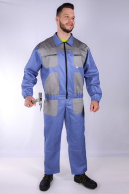 Súprava monterková pánska  MULTI,farebná kombinácia (modro-sivá)  výška 194- VYROBENÉ NA SLOVENSKU