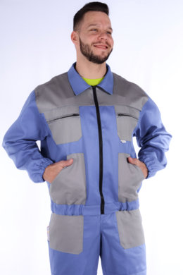 Súprava monterková pánska  MULTI,farebná kombinácia (modro-sivá)  výška 194- VYROBENÉ NA SLOVENSKU