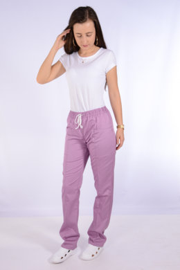 Nohavice na gumu Klara-dámske - fialové  (100% bavlna) VYROBENÉ NA SLOVENSKU