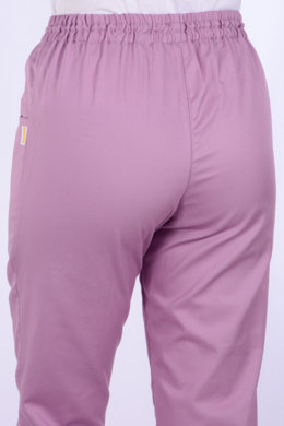 Nohavice na gumu Klara-dámske - fialové  (100% bavlna) VYROBENÉ NA SLOVENSKU