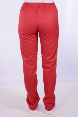 Nohavice na gumu Klara-dámske - marlboro červené  (100% bavlna) VYROBENÉ NA SLOVENSKU