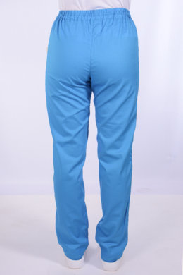 Nohavice na gumu Klara-dámske - tyrkysové (100% bavlna) VYROBENÉ NA SLOVENSKU