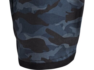 Nohavice pánske na pevný pás  CXS STRETCH - maskáčové modré