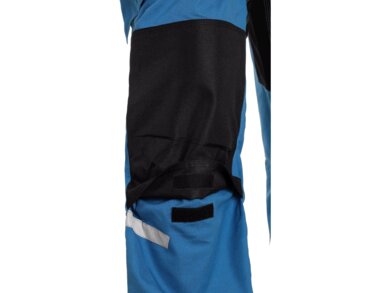 Nohavice pánske na traky CXS STRETCH - stredne modro-čierne