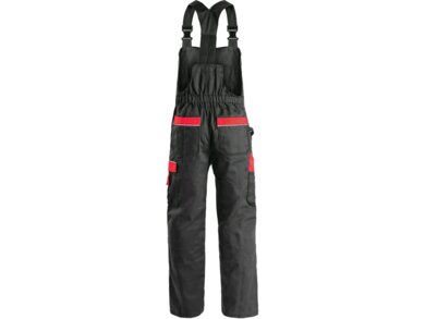 Nohavice na traky pánske ORION KRYŠTOF CXS - čierna/červená