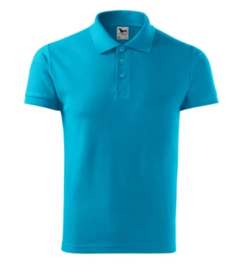 Polokošeľa pánska MALFINI - COTTON - tyrkysová