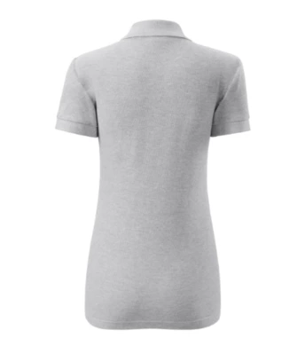 Polokošeľa dámska MALFINI - COTTON - svetlosivý melír
