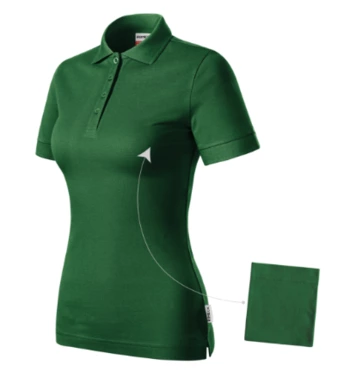 Polokošeľa dámska MALFINI - RESIST HEAVY POLO  (fľaškovozelená)