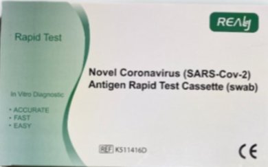 Antigénový test - výterový COVID-19 REALY TECH (balenie 25 kusov)