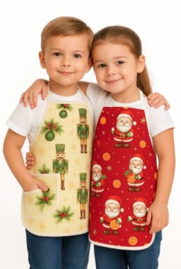 Detská bavlnená zástera - rôzne farebné prevedenia  - VYROBENÉ NA SLOVENSKU