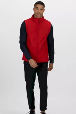 Softshellová vesta flux - červená