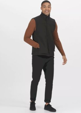 Softshellová vesta Flux - čierna