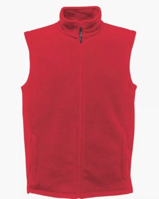 Micro fleece vesta - červená