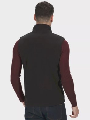 Micro fleece vesta - čierna