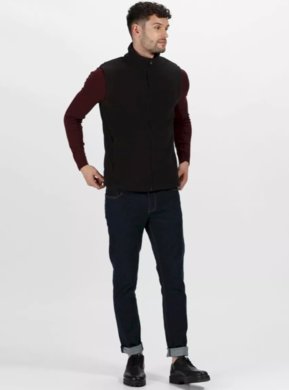 Micro fleece vesta - čierna